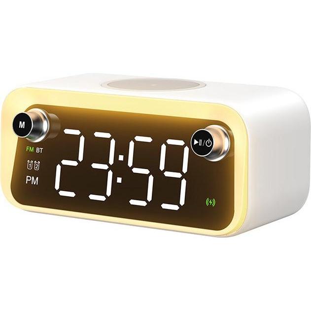 Wekome Wireless speaker Radio FM with charging (1 Stk.), HiFi + Heimkino Lautsprecher, Weiss