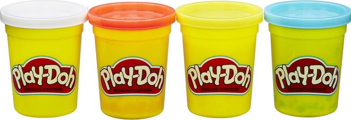 Produktbild Play-Doh Knete 4er Pack Weiss, Rot, Gelb, Blau
