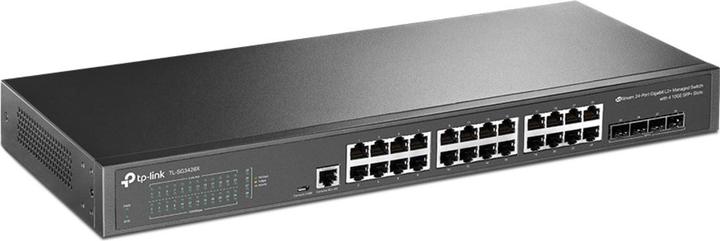 Productafbeelding TP-Link Schakelaar 24x GE TL-SG3428X JetStream 4xSFP (28 Havens)