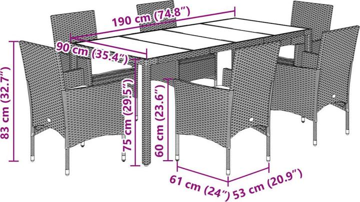 Actual product image vidaXL Kendre (190 cm)