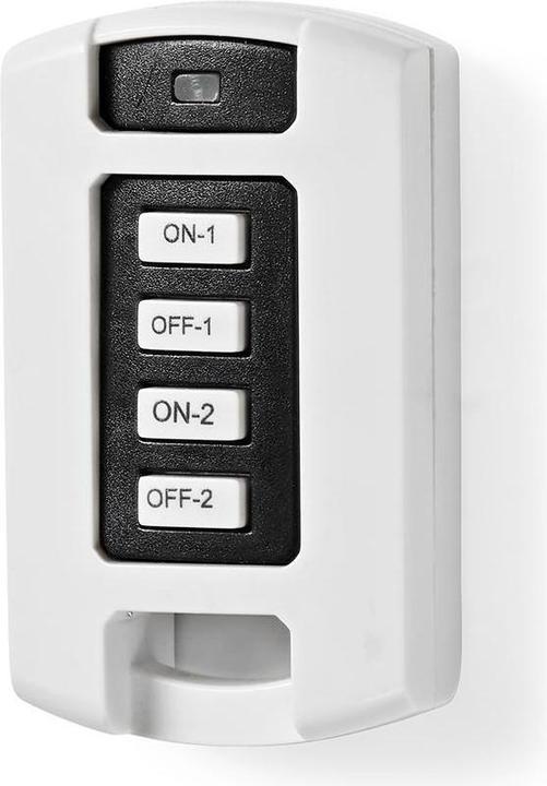 Immagine prodotto Nedis Telecomando RF a 2 canali - Bianco (Telecomando universale, Radio frequenza (RF))