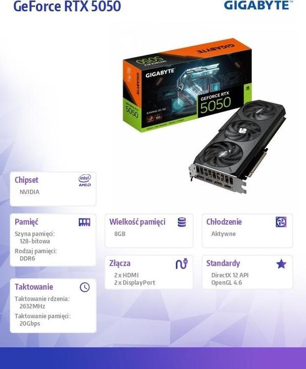 Produktbild Gigabyte GeForce RTX 5050 GAMING OC (8 GB)