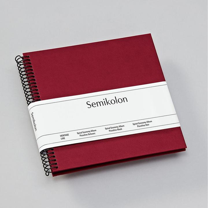 Productafbeelding Semikolon Fotoalbum 17 x 17 cm Bordeaux, 20 zwarte pagina's (10 x 15 cm, 9 x 13 cm)