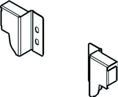 Actual product image Blum TANDEMBOX antaro rear wall holder sink height D, grey RAL 9006