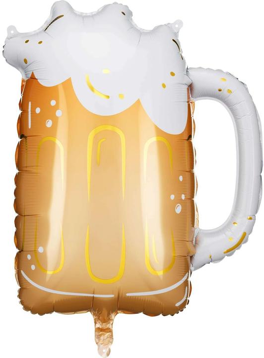 Produktbild Partydeco Folienballon Bier Mass inkl. Strohhalm 66 x 54 cm, 1 Stück
