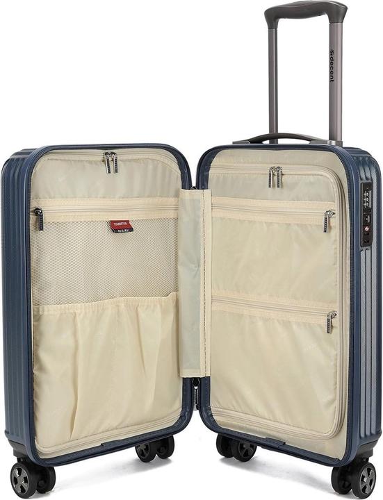 Actual product image Decent Tourister Handbagage Spinner 55 cm Blue (34 l)