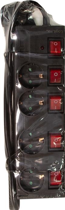Actual product image LogiLink Power strip (4x, CEE 7/3, 1.50 m)