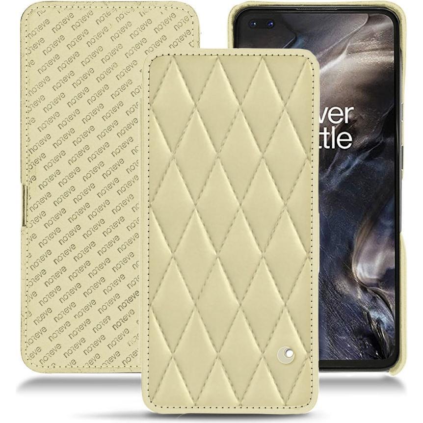Noreve Lederschutzhülle horizontal (OnePlus Nord), Smartphone Hülle, Beige