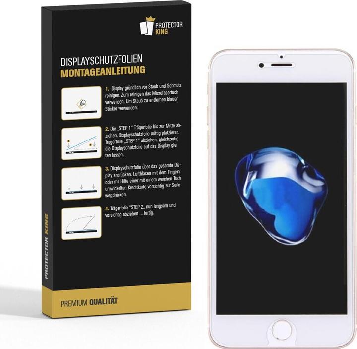 Produktbild Protectorking 4x Panzerfolie Anti-Shock HD Klar (4 Stück, Apple iPhone 7 Plus)