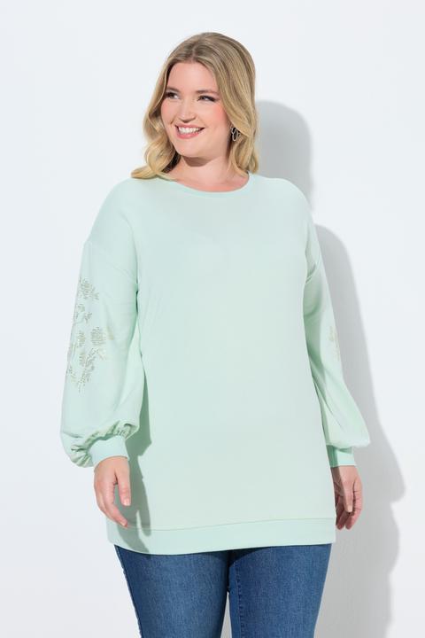 Produktbild Miamoda Sweatshirt, Ballon-Langarm mit glitzernder Applikation (48)