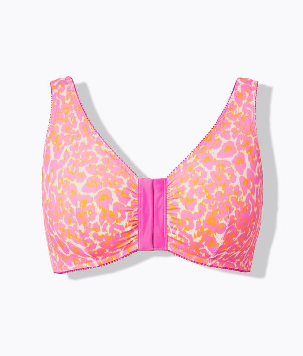 Actual product image Ulla Popken Leopard Print Comfort Bra (Single pack, 105 D)