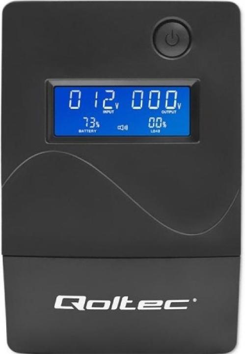 Produktbild Qoltec 53978 UPS Monolith 650VA 360W LCD (360 W, Line-Interaktiv USV)