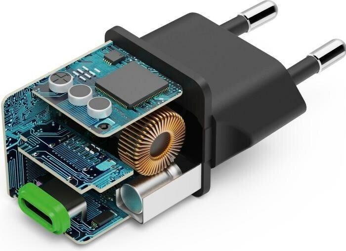 Produktbild Hama Schnellladegerät, USB-C, PD/Qualcomm®, Super-Mini-Charger, 25 W, Schwarz (25 W, 1 Port)
