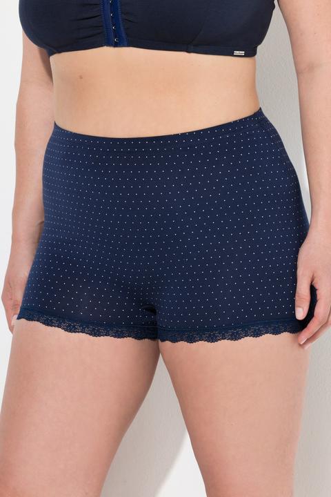 Image du produit Ulla Popken Lot de 3 shorties, dentelle et motif à pois (60, Lot de 3)