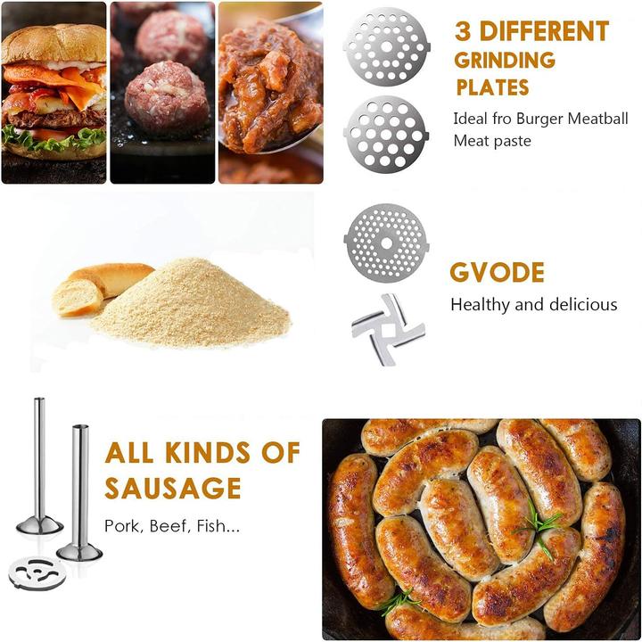 Actual product image Gvode Fleischwolf-Aufsatz für KitchenAid