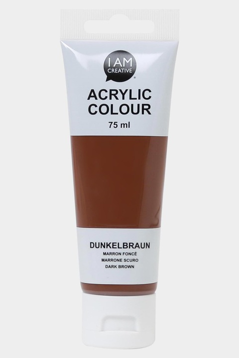 Produktbild I Am Creative Basic Acryl, Acrylfarbe auf Wasserbasis, 75 ml (Dunkelbraun, 75 ml)