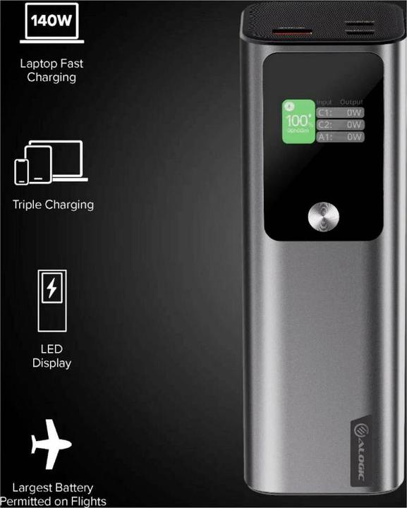 Productafbeelding Alogic ARK 27.000MAH POWERBANK (27000 mAh, 140 W, 99.90 Wh)