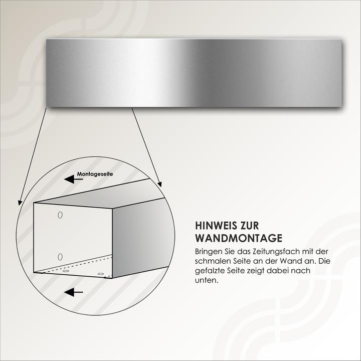 Immagine prodotto Mocavi Scomparto per giornali ZF 1 in acciaio inox, made in Germany