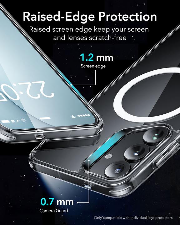 Actual product image ESR - Classic Hybrid HaloLock - Samsung Galaxy S25 Plus - Clear (Samsung Galaxy S25)