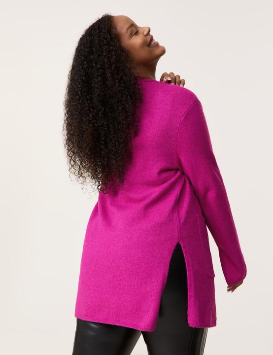 Produktbild Samoon Kuscheliger Long-Cardigan Jacke Strick - 64162 (52)