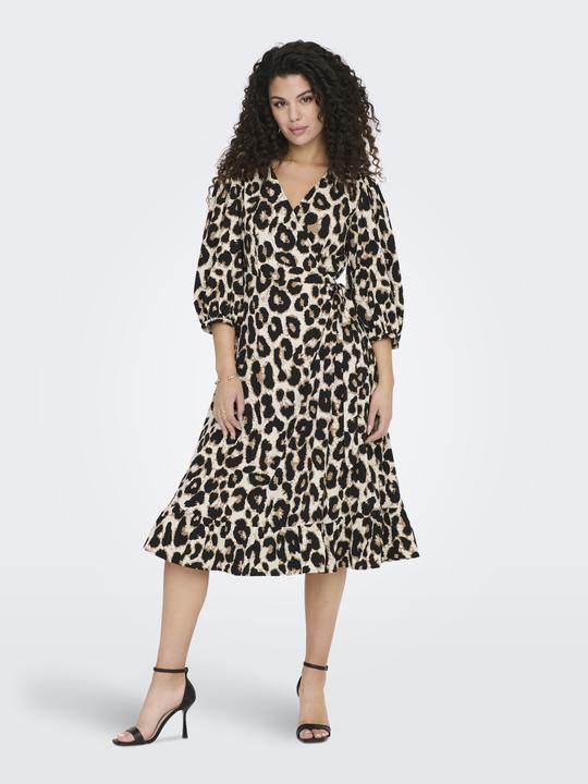 Actual product image Only 3/4 Sleeve Wrap Midi Dress (M)