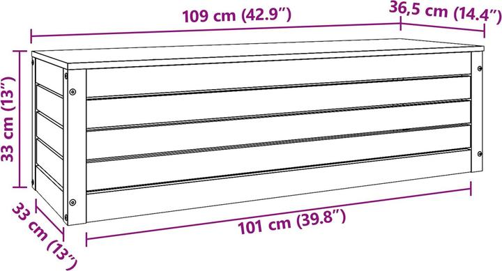 Image du produit vidaXL Aufbewahrungsbox (36.50 cm)