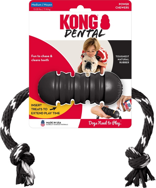 Image du produit KONG Jouet pour chien Extreme Dental Rope noir M (5x12) (Jouet à mâcher pour chien)