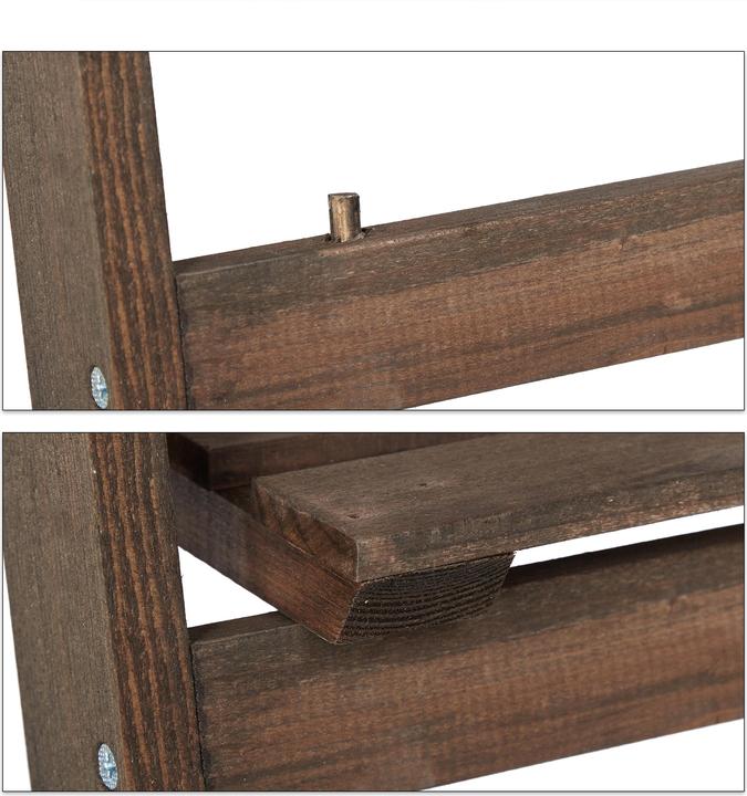 Image du produit Relaxdays Etagère escalier fleurs