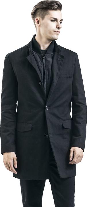 Actual product image Black Premium Coat einreihig