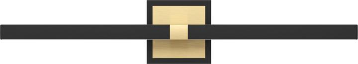 Produktbild EGLO 900928 PEGUERA LED Wand-/Deckenleuchte 11W Schwarz Messing-Gebürstet Weiss Warmweiss IP44 (1165 lm)