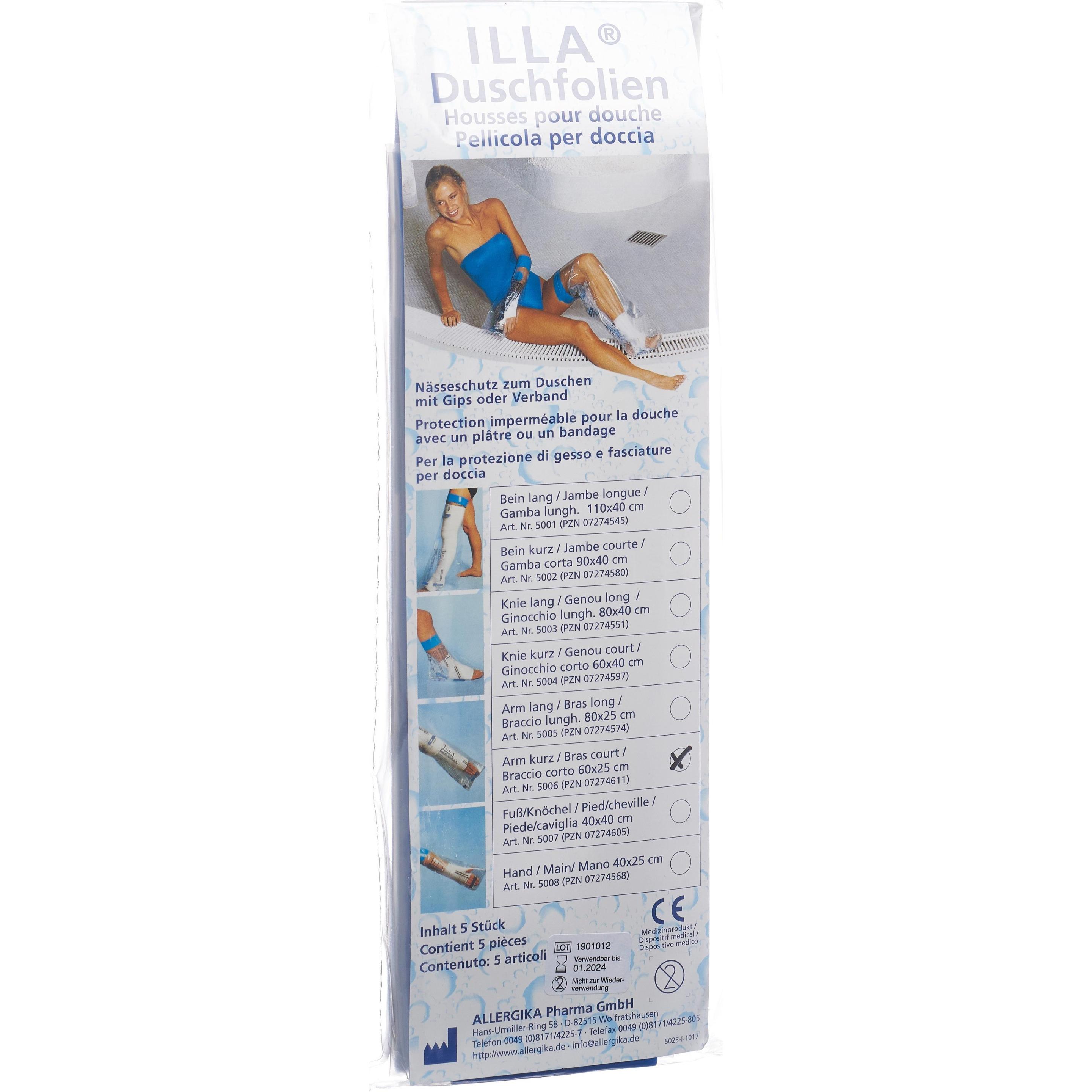 Thumbnail - Illa, Senioren Alltagshilfe, Dusch Schutzfolie Arm kurz (Duschen / Baden)