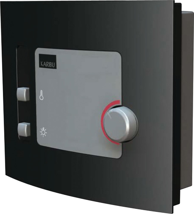 Actual product image Karibu Daria with roof wreath (Plug & Play 3.6 KW external control)
