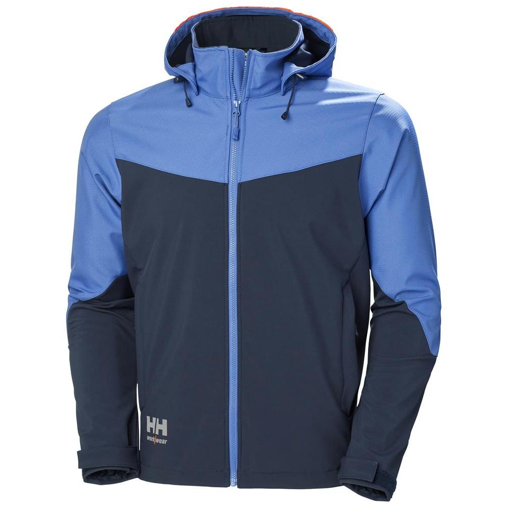 Helly Hansen Workwear, Arbeitsjacke, Striukė HELLY HANSEN Oxford Softshell, šviesiai mėlyna L (L)