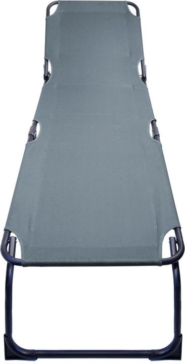 Actual product image Cattara Foldable Camping Sunbed BERLIN grey