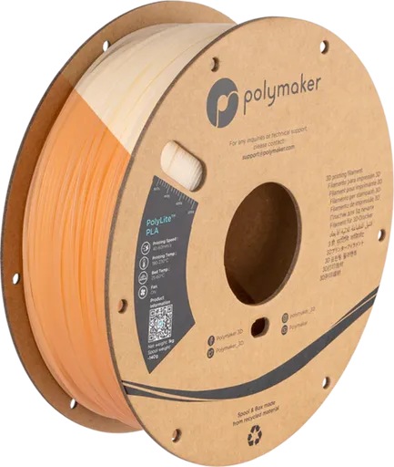 Produktbild Polymaker PolyLite PLA (1.75, 1 kg) (1.75 mm, 1000 g, Orange)