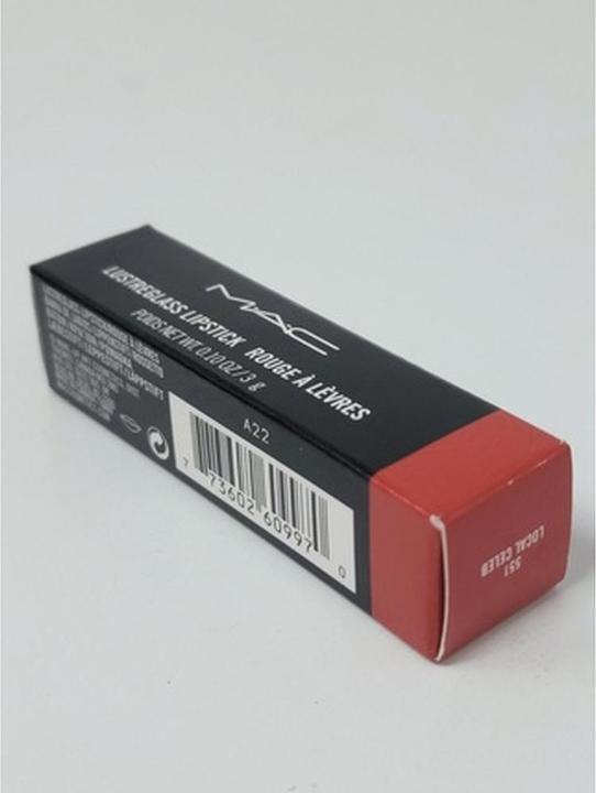 Actual product image MAC Cosmetics Lusterglass Lipstick (551 Local Celeb)