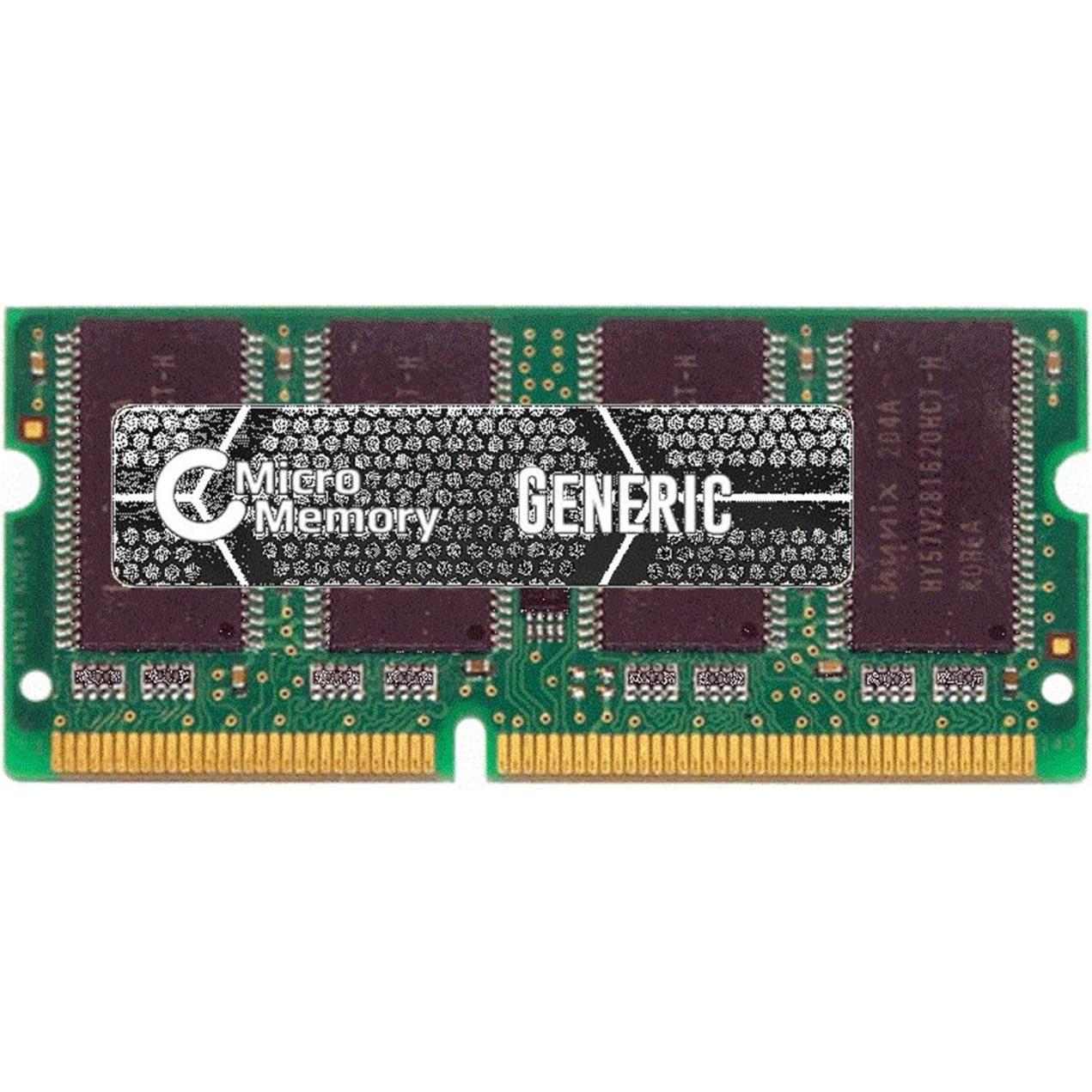 CoreParts PC133 SO-DIMM Speichermodul. DDR2 (TE2000, 1 x 256MB), RAM Modellspezifisch, Grün