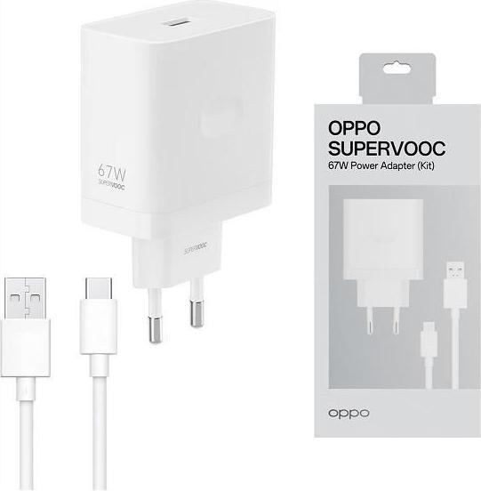 Produktbild OPPO Adapter SuperVOOC original charger Type C 67W VCB7CAEH white bulk (67 W)