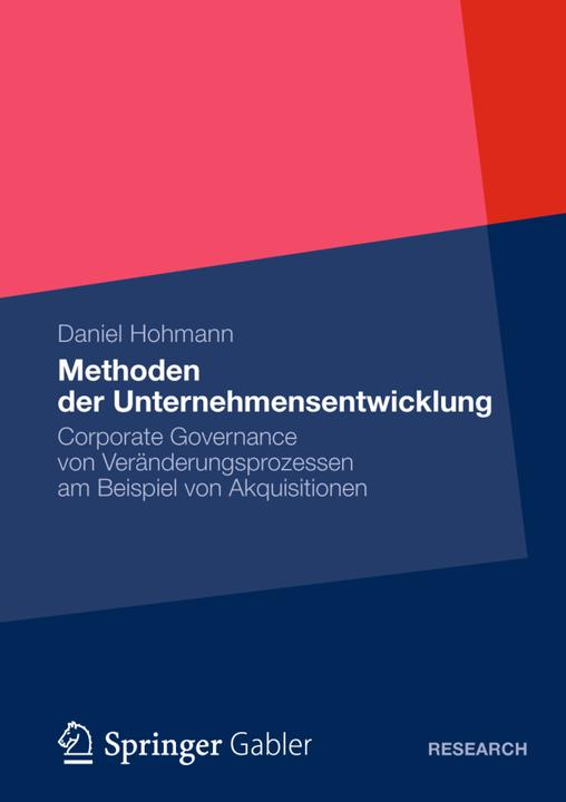 Produktbild Methoden der Unternehmensentwicklung (Deutsch, Daniel Hohmann, 2012)