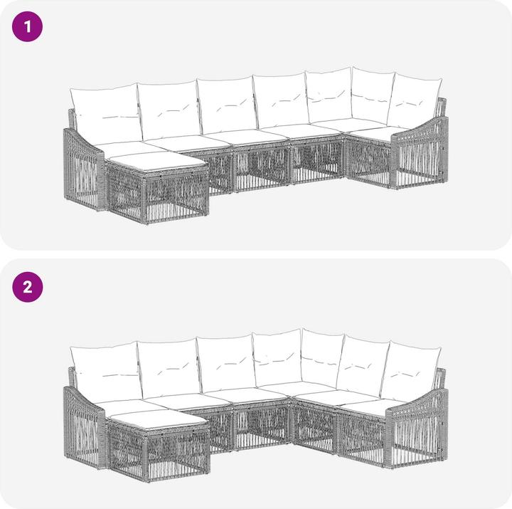 Produktbild vidaXL Outdoor-Sofa