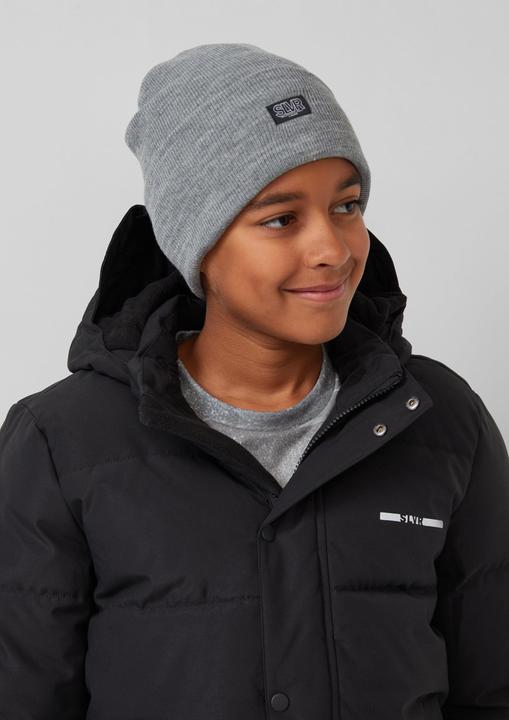 Produktbild s.Oliver Mütze Strickmütze mit Label-Patch