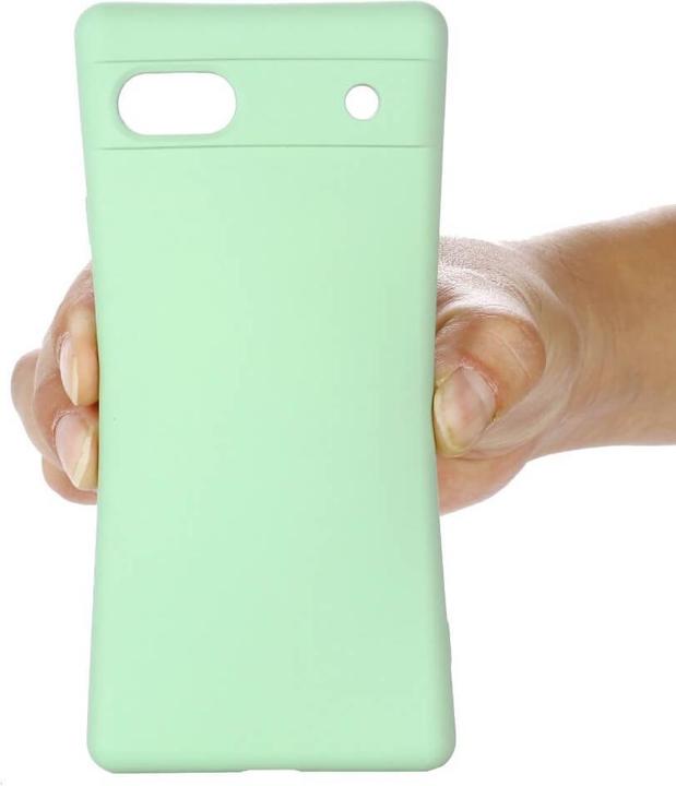Actual product image Cover-Discount Google Pixel 7a - Silicone Rubber Case green (Google Pixel 7a)