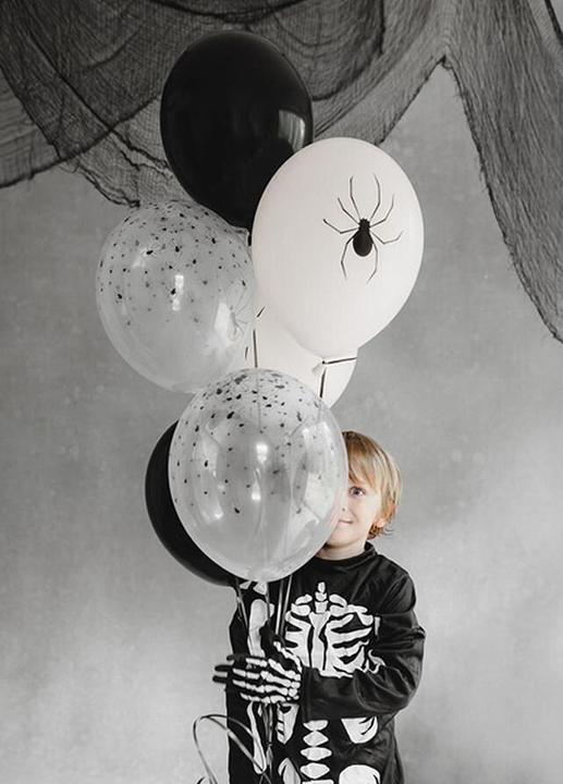 Produktbild Partydeco Ballons Spinnen, 30 cm, 6 Stück