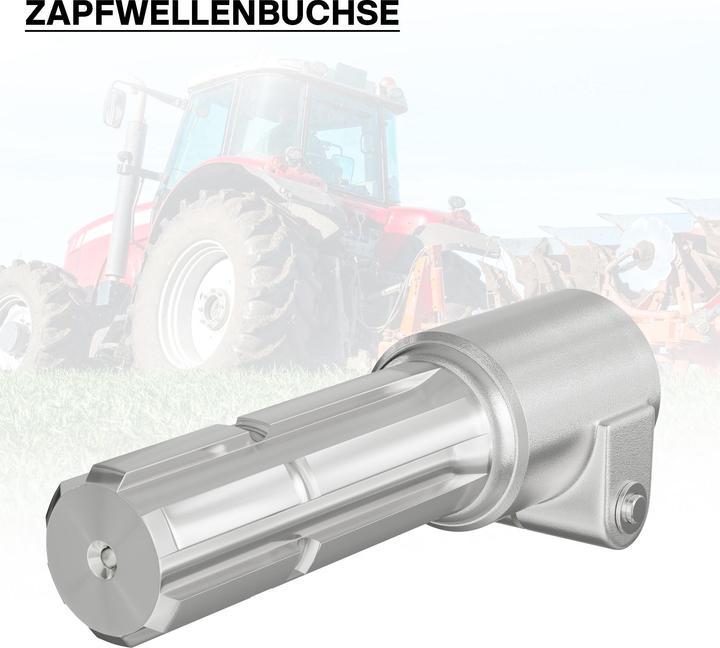 Actual product image Wiltec Adaptor Sleeve for PTO Shaft 175 mm w/ 8-32x38x6 Spline Housing and 1 3/4" 6T Output Shaft Trac (Tractor accessories)