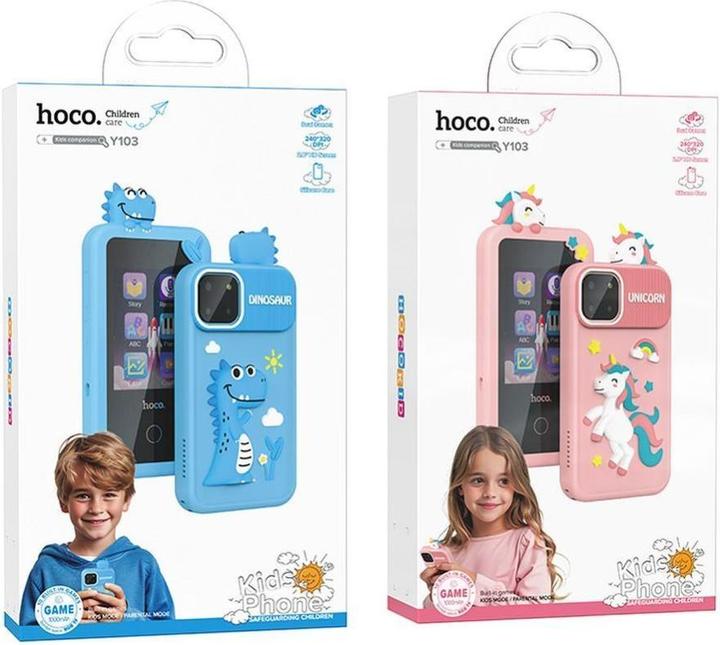 Actual product image Hoco Headphone with microphone gaming phone for kids 2,8" Y103 pink