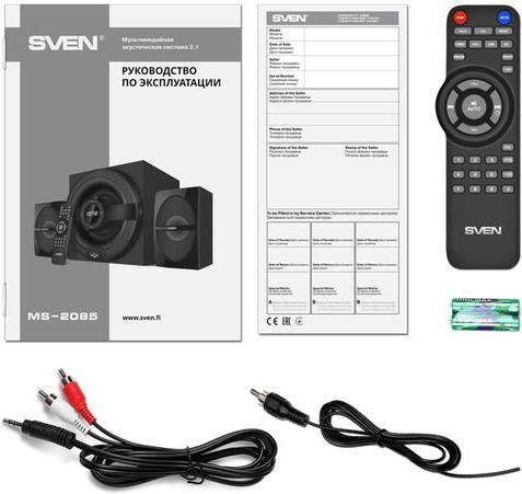 Produktbild Sven MS-2085 speaker set Black 2.1 channels (Set, 60 W)