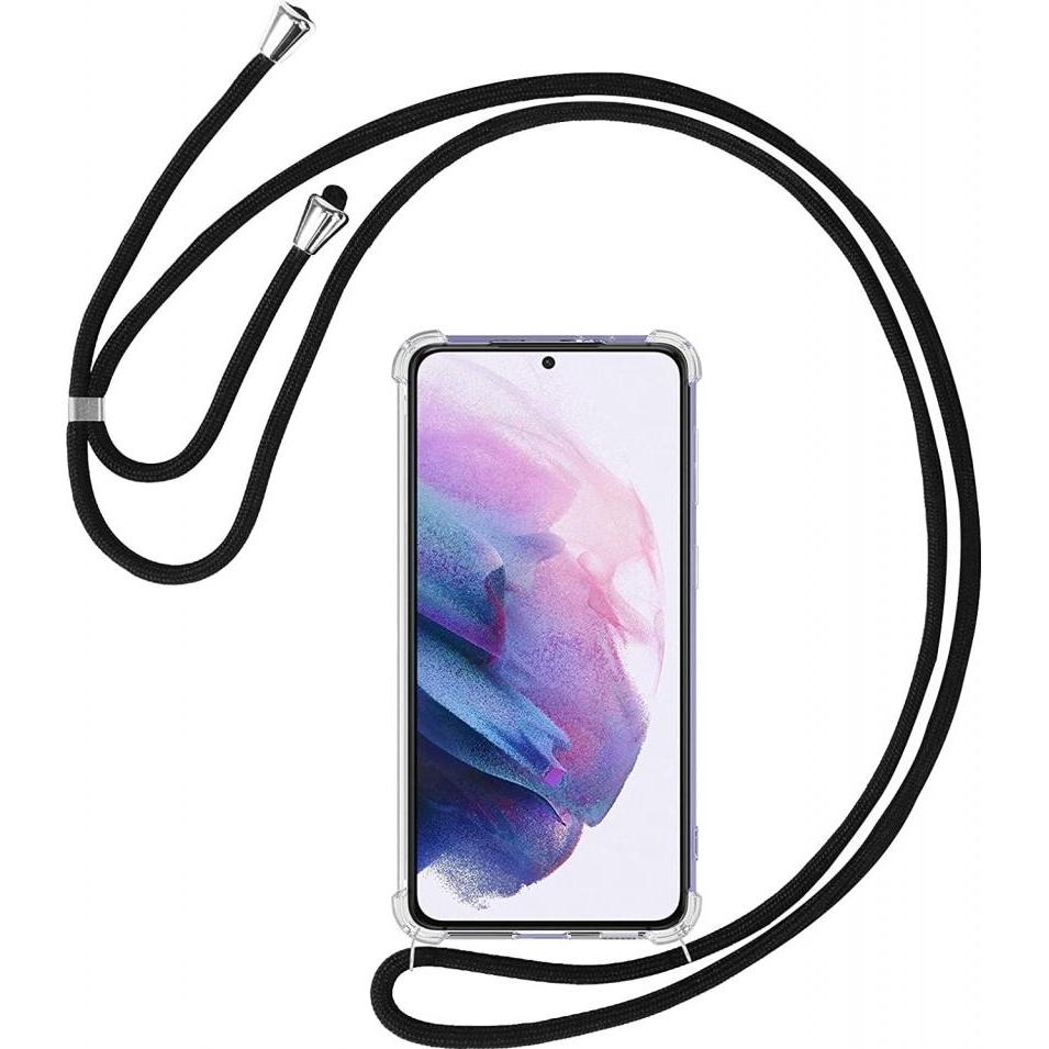 Screenguard Samsung Galaxy S21+ Loopster Necklace Hülle, Handykette, Transparent