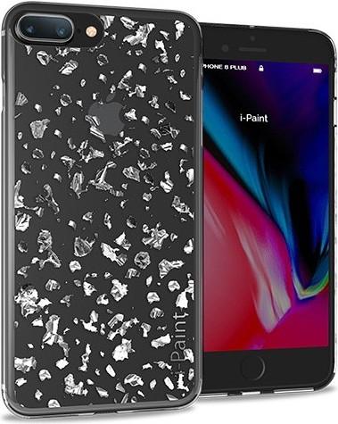 Produktbild I-Paint Glitter Flakes Case for iPhone 7/8 Plus - Silver (Apple iPhone 7 Plus, Apple iPhone 8 Plus)