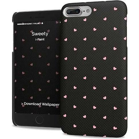 I-Paint Hard Case Slim for iPhone 7/8 Plus - Sweety (Apple iPhone 8 Plus, Apple iPhone 7 Plus), Smartphone Hülle, Schwar...