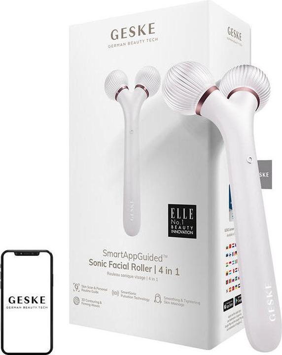 Immagine prodotto Konjac Sponge Roller soniczy do twarzy i ciała 4w1 Geske z Aplikacją (starlight)